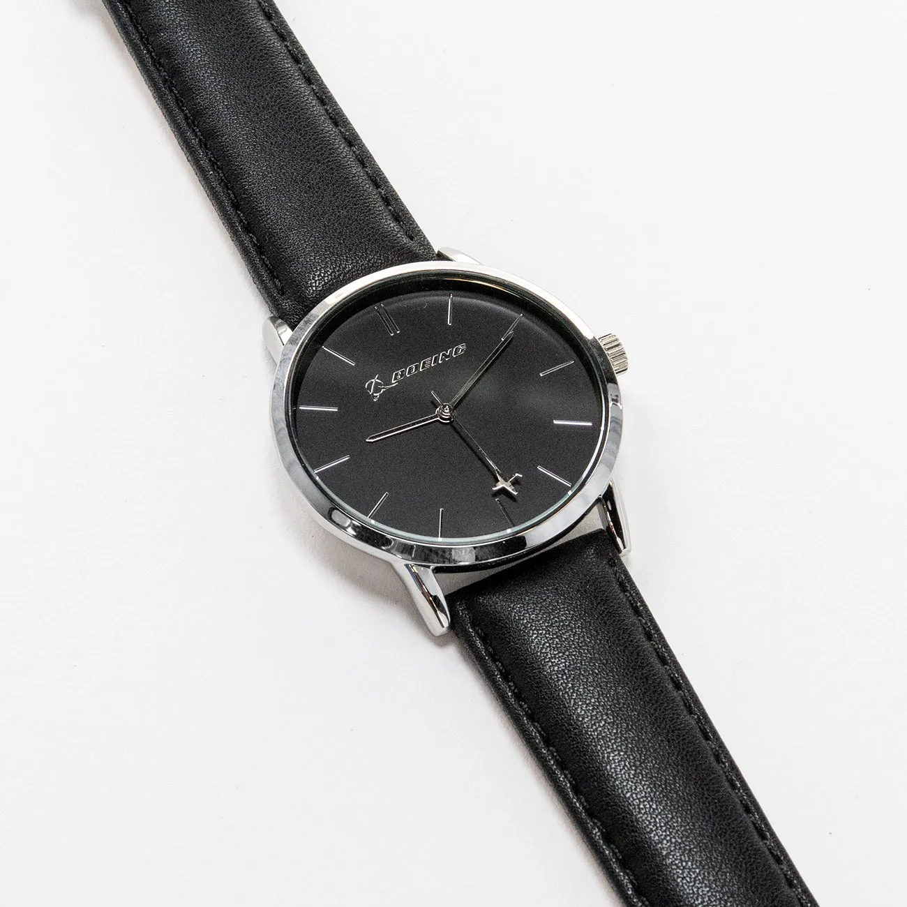 Boeing Silver Rotating Airplane Watch