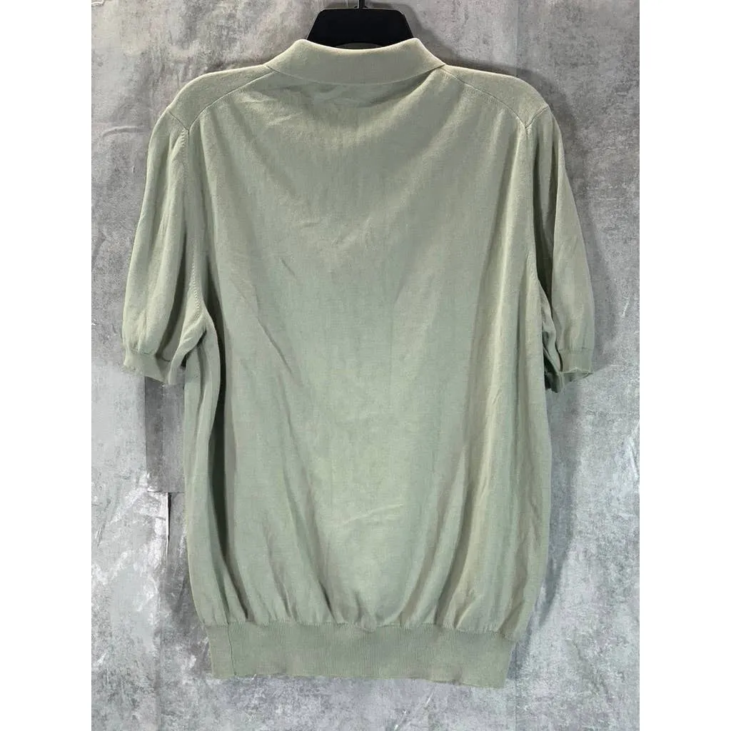 BOGLIOLI MILANO Men's Green Cotton Short Sleeve Polo Shirt SZ M