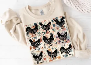 Boho Chickens Tee/ LS/ Crew/ Hoodie