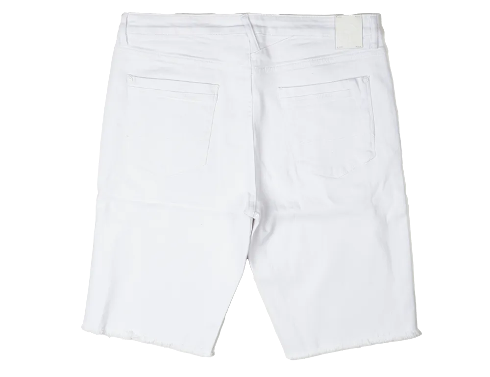 BORN FLY DENIM SHORTS WHITE - 2305D4734