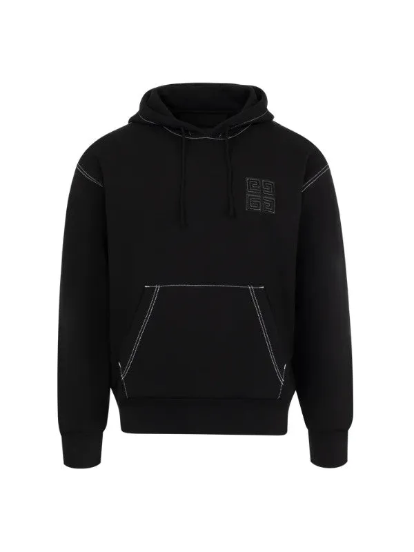Boxy Fit 4G Embroidered Hoodie