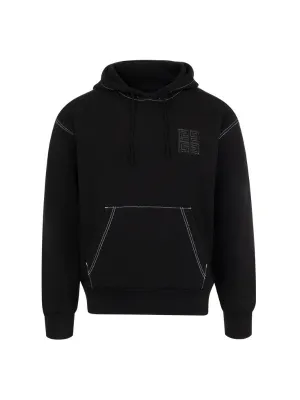 Boxy Fit 4G Embroidered Hoodie