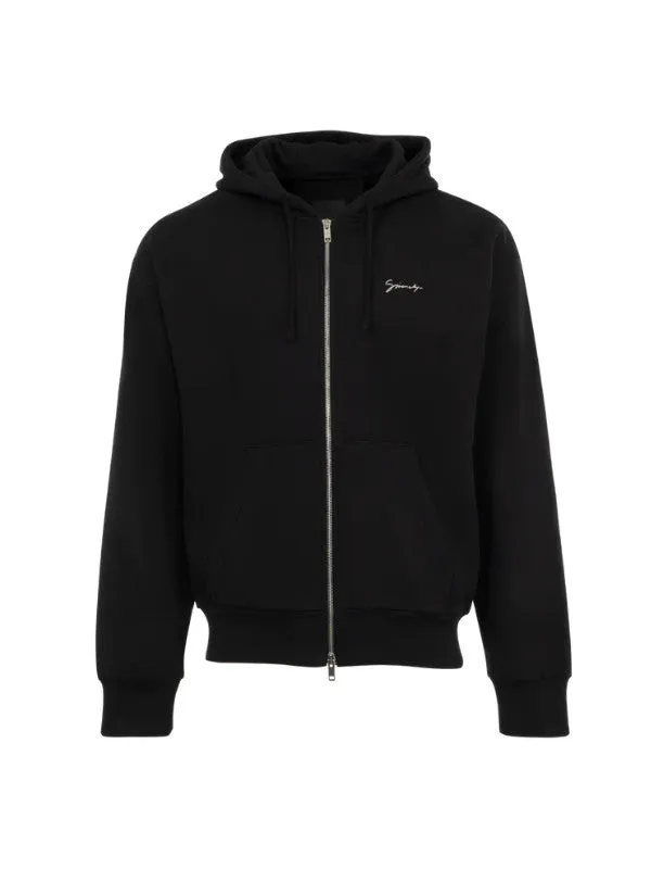 Boxy Fit Hoodie With Zip and Pocket Base