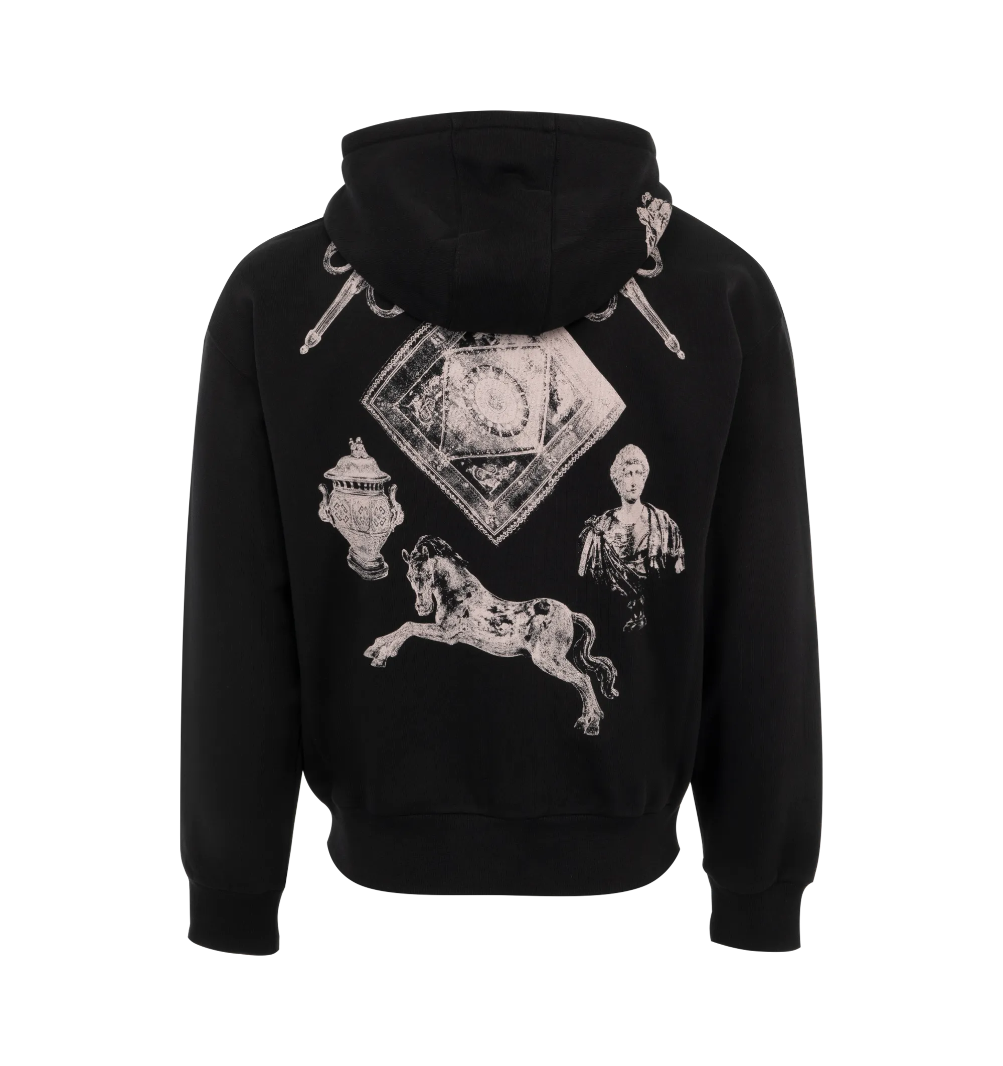 Boxy Fit Hoodie With Zip and Pocket Base