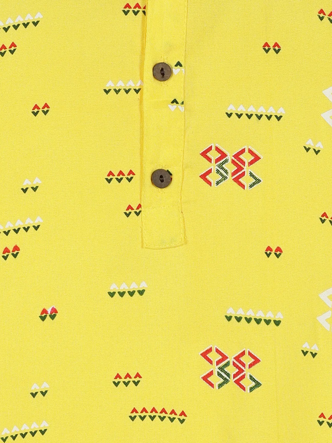 Boys Printed Kurta Pyjama Set
