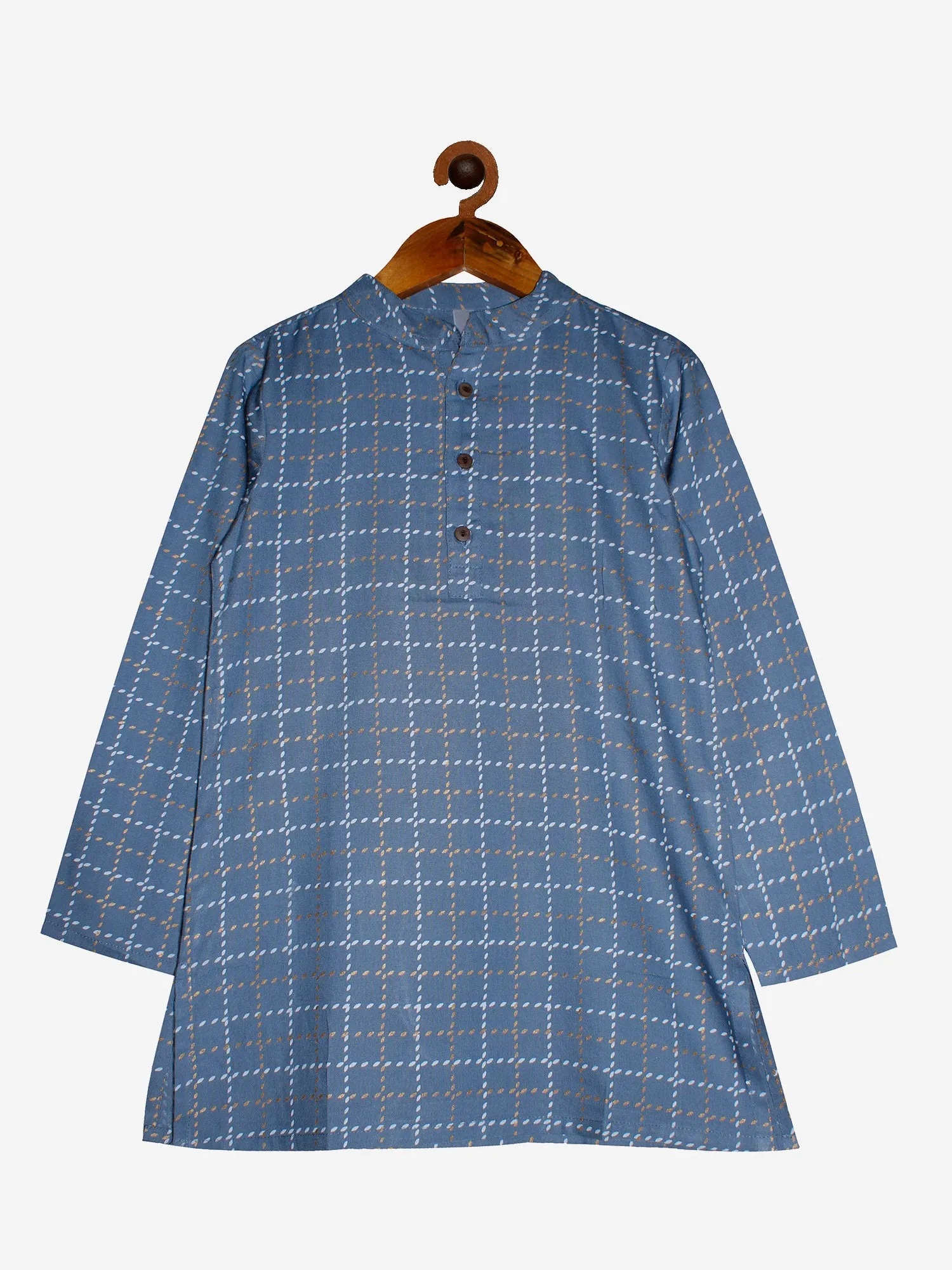 Boys Printed Kurta with Pyjama Set