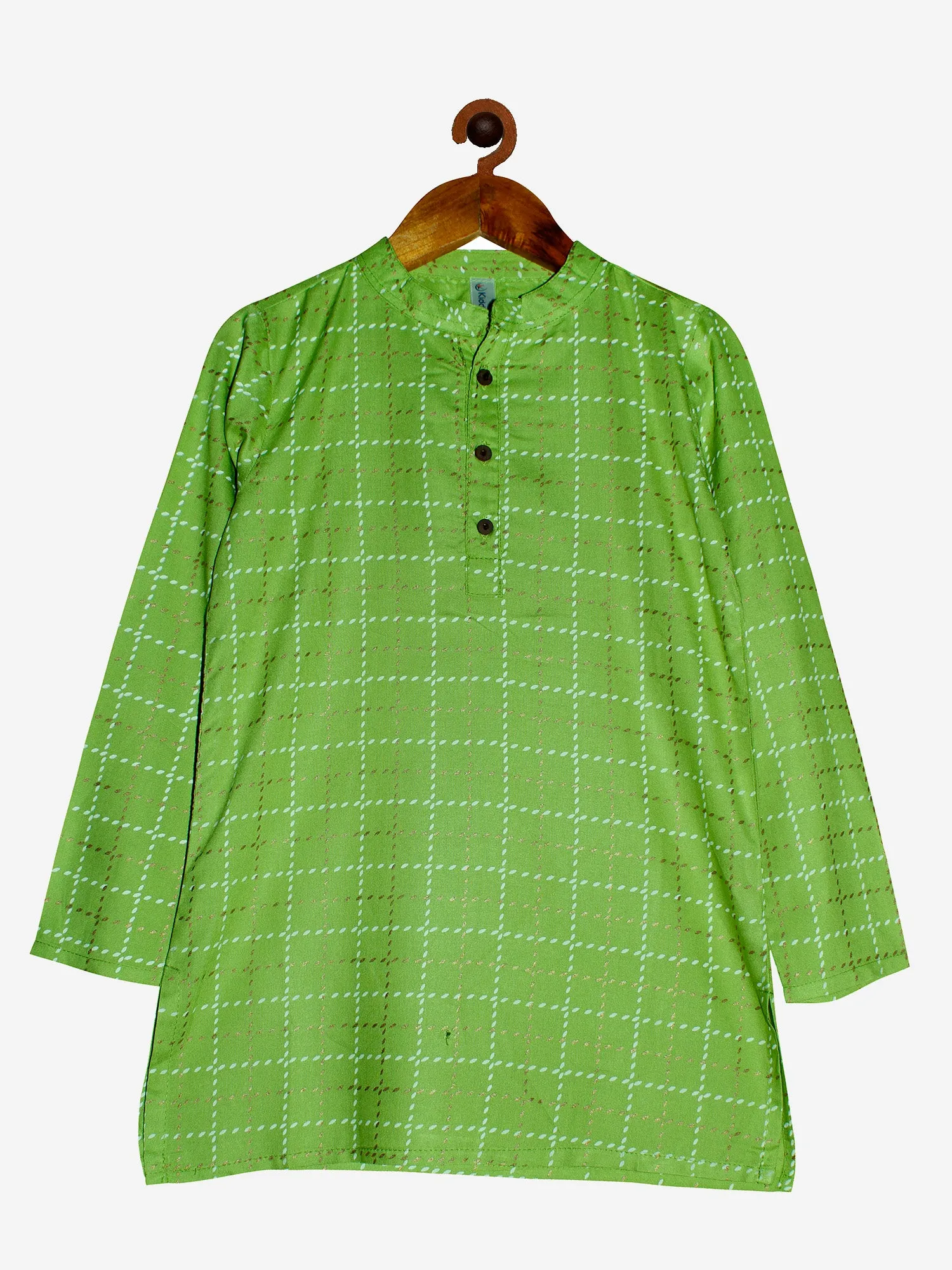 Boys Printed Kurta with Pyjama Set
