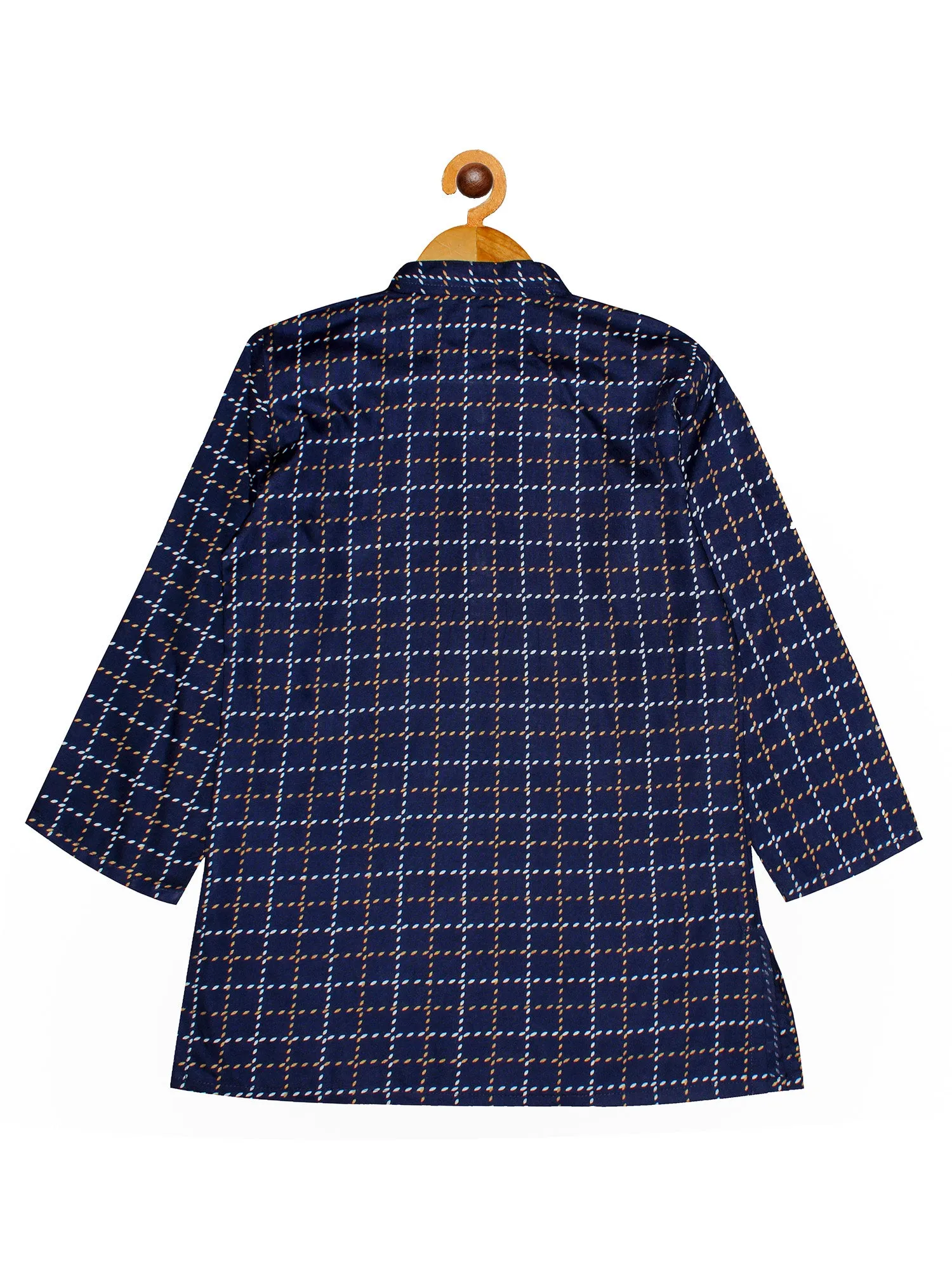 Boys Printed Kurta with Pyjama Set