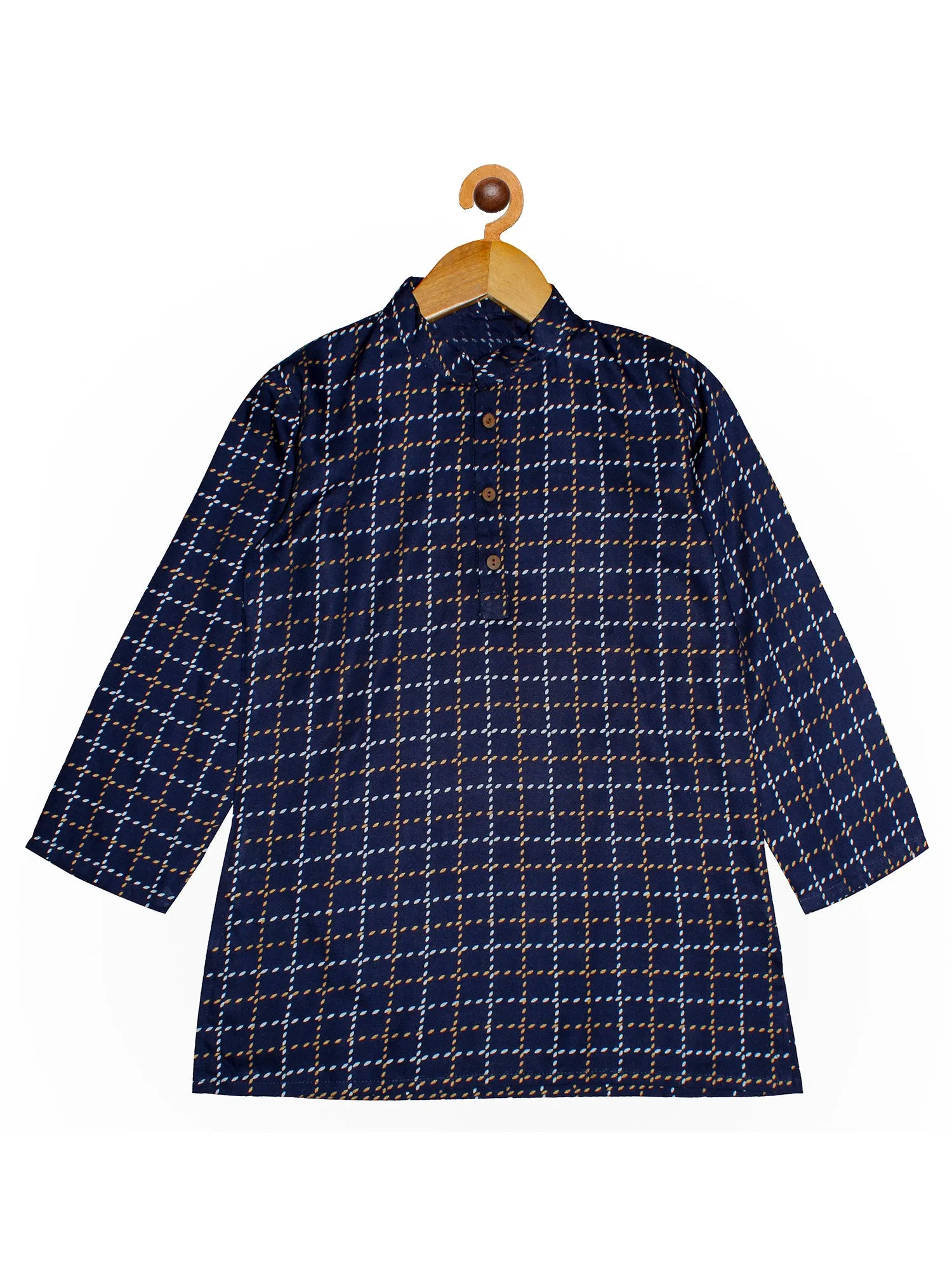 Boys Printed Kurta with Pyjama Set