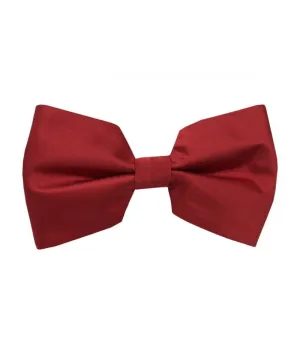 Brand Q men's Red satin material bowtie with hanky fashion style