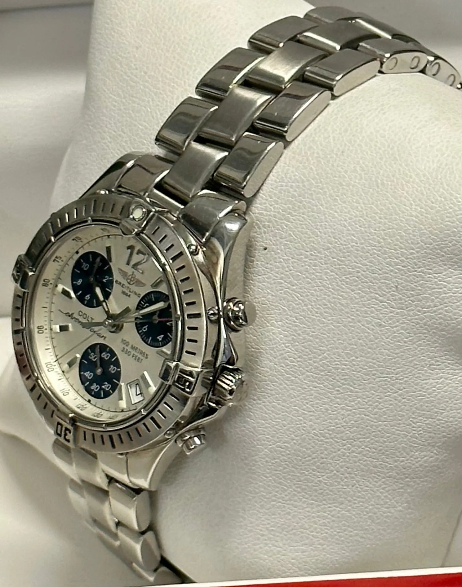 BREITLING Rare Unisex Chronoocean Stainless Steel Wristwatch - $10K APR w/ COA!!
