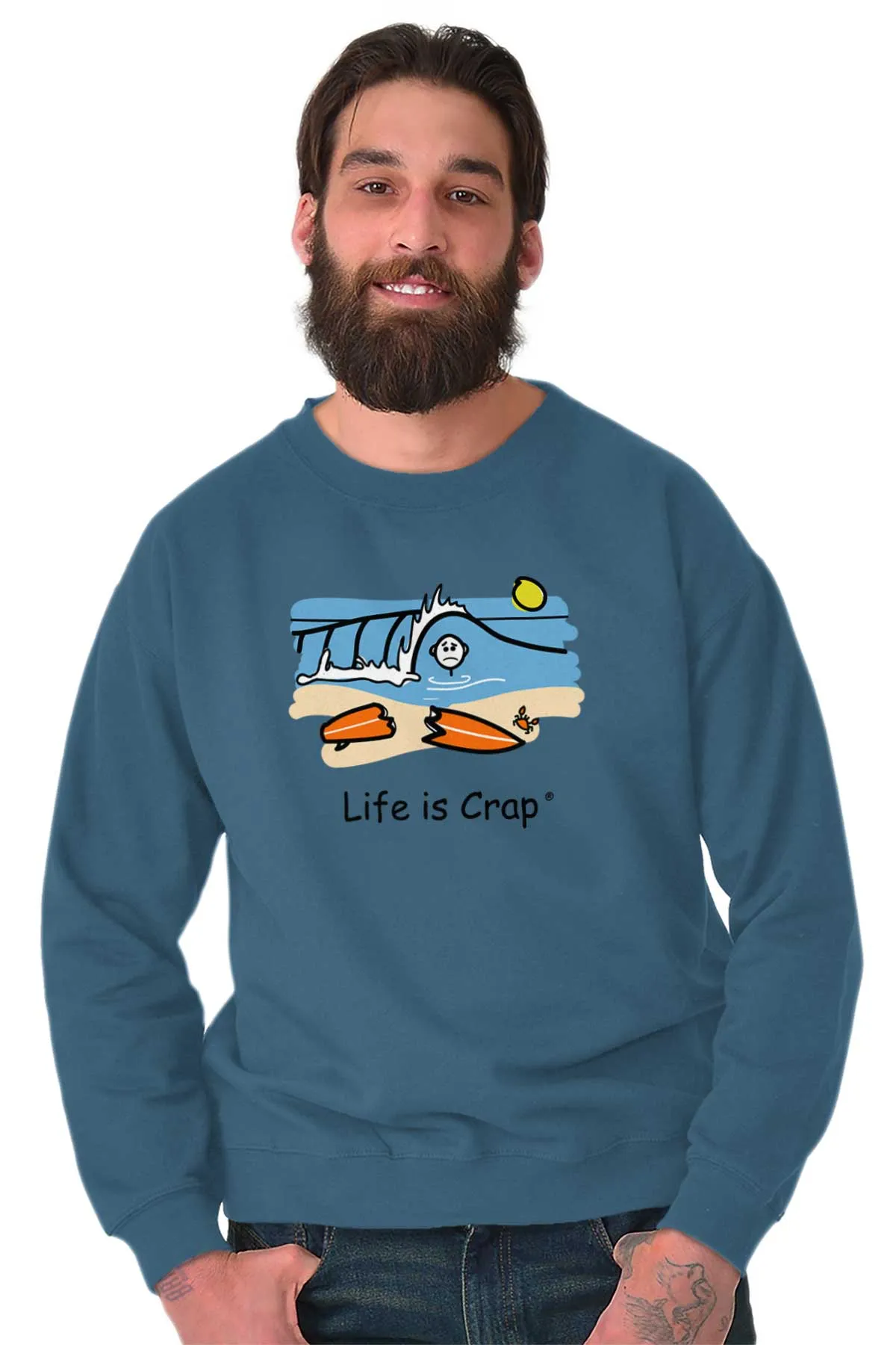 Broken Surf Board Sweatshirt