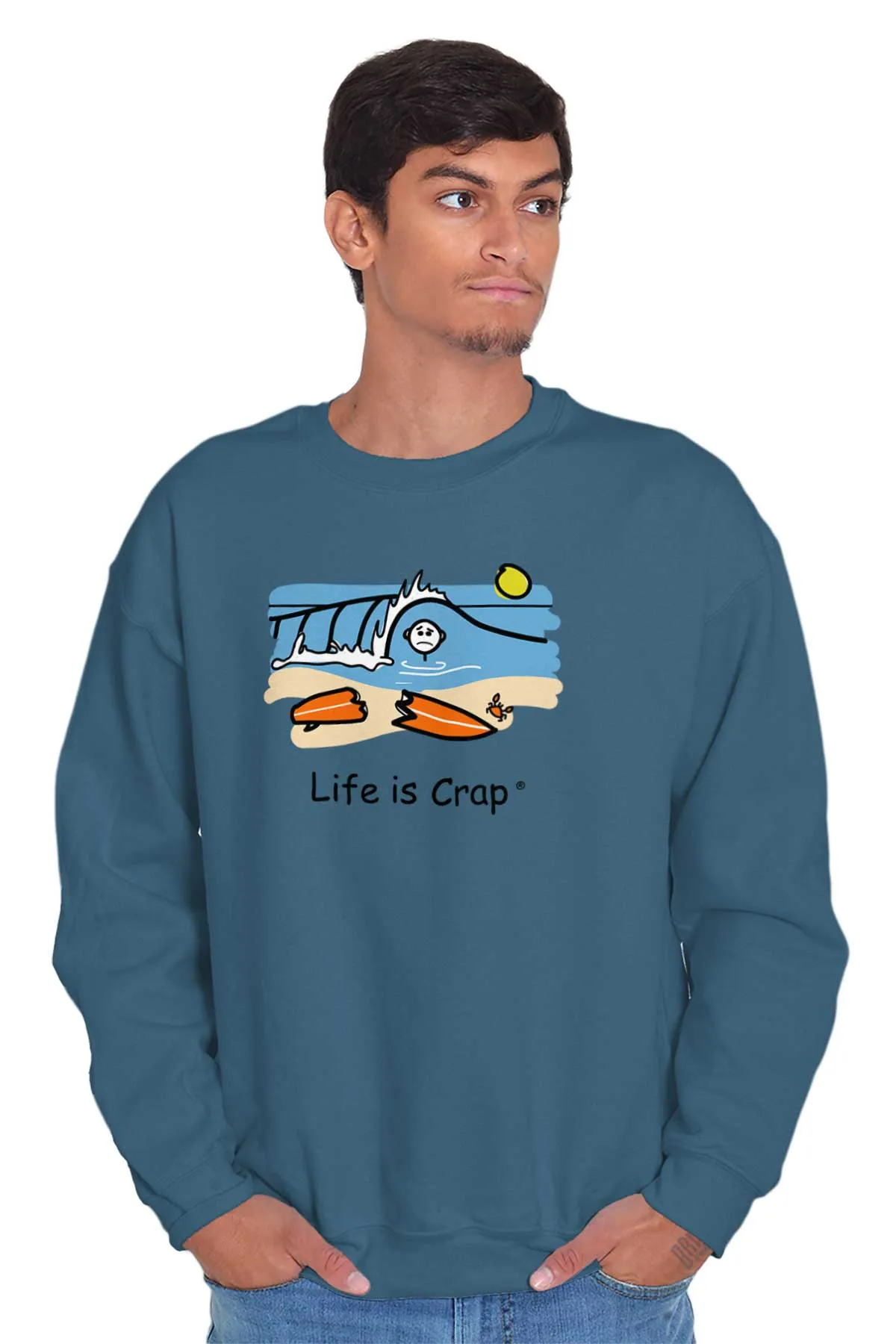 Broken Surf Board Sweatshirt