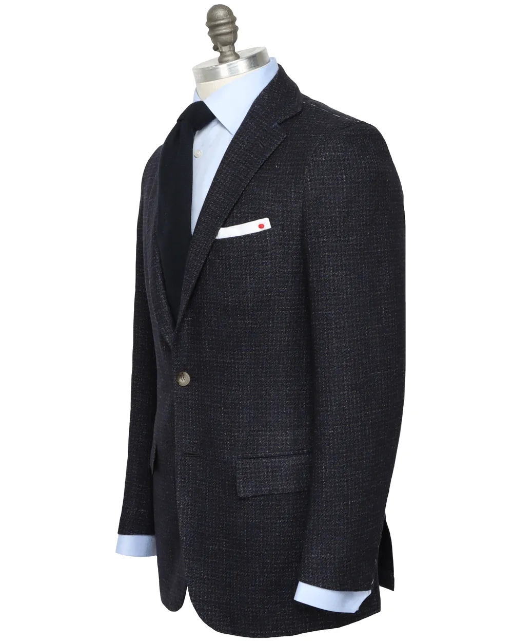 Brown and Navy Houndstooth Sportcoat