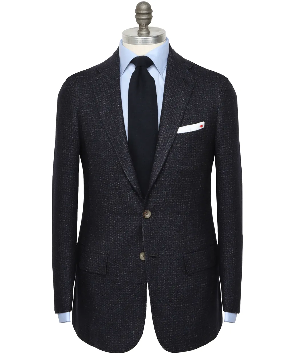 Brown and Navy Houndstooth Sportcoat