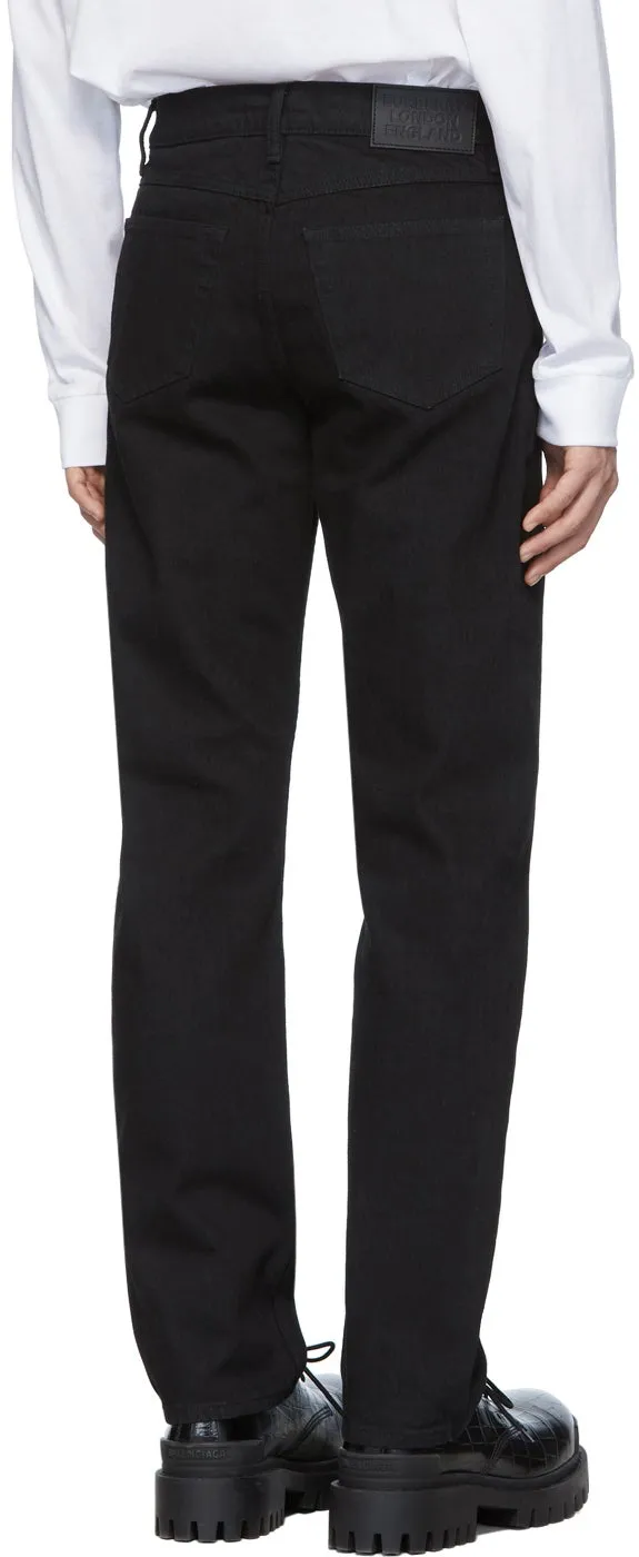 Burberry Black Straight-Leg Jeans