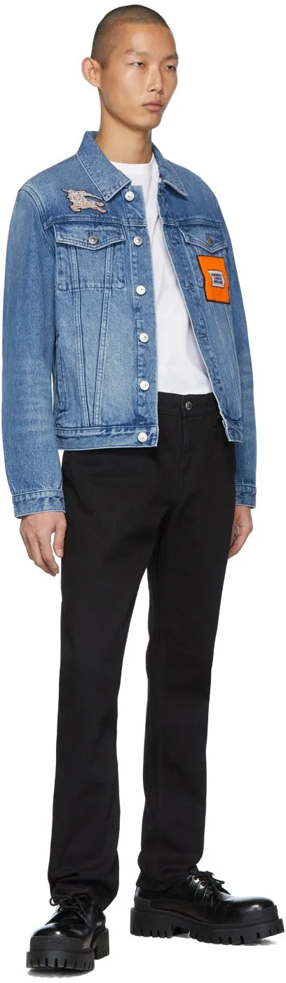 Burberry Black Straight-Leg Jeans