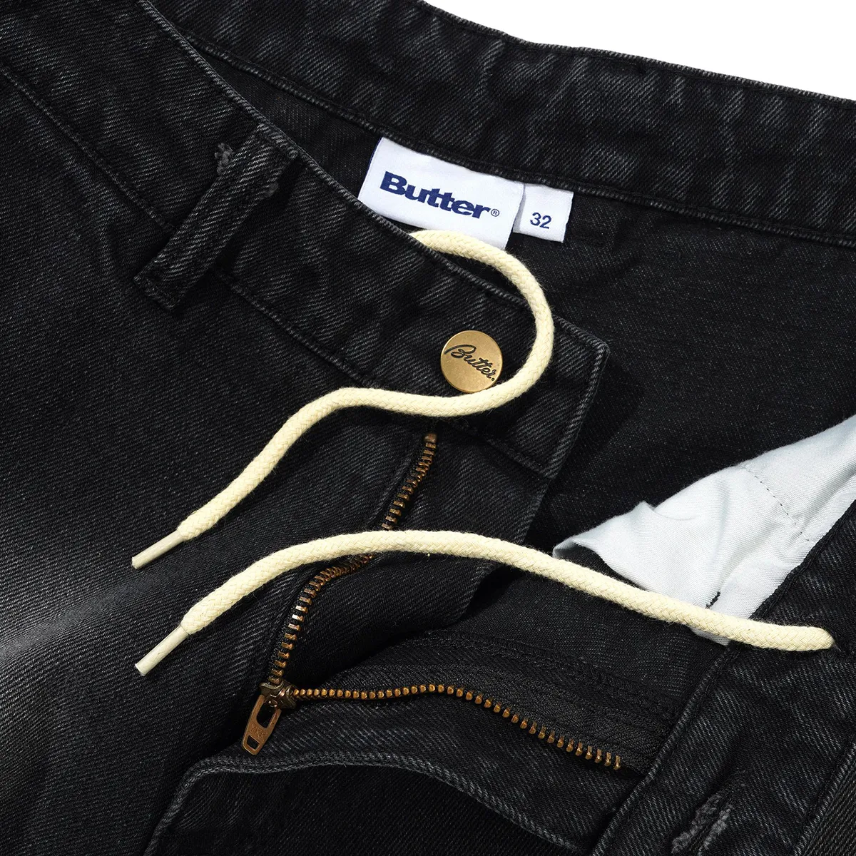 Butter Work Shorts - Distressed Black