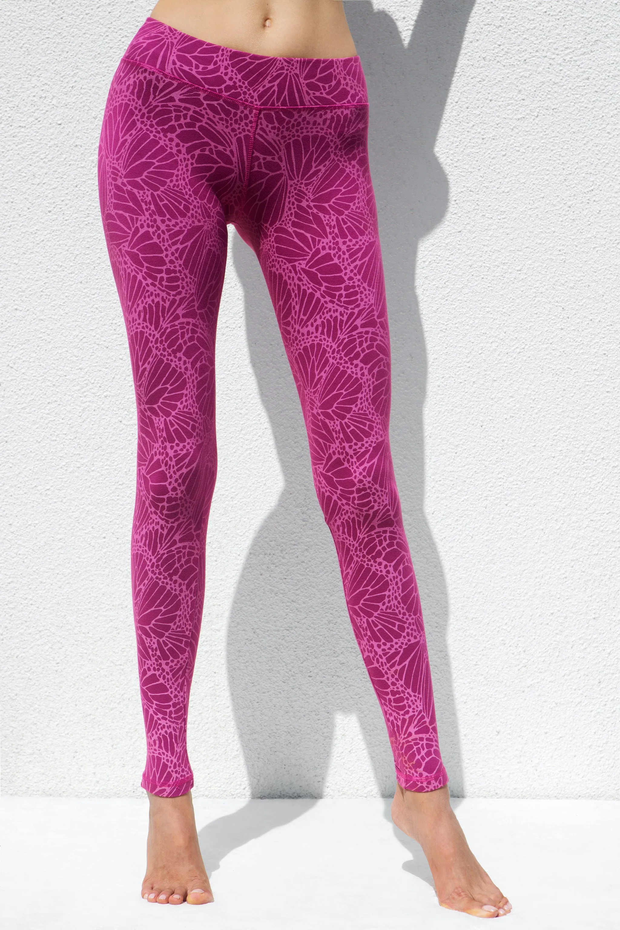 Butterfly Leggings - Fuchsia Pink