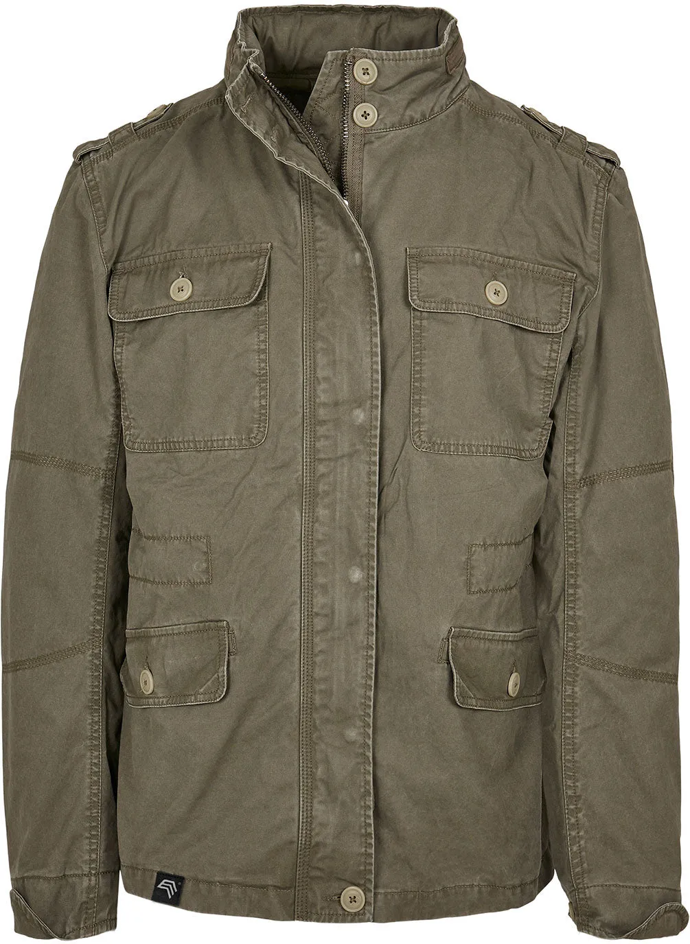 BYB 3116 ― Britannia Feldjacke im Used-Look - Army Grün