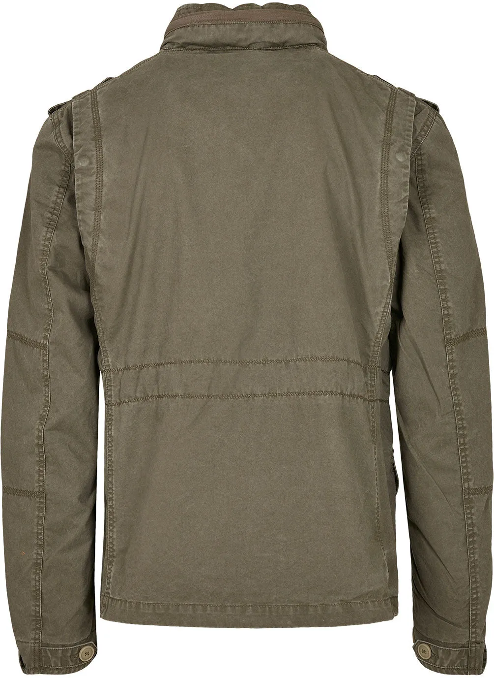 BYB 3116 ― Britannia Feldjacke im Used-Look - Army Grün
