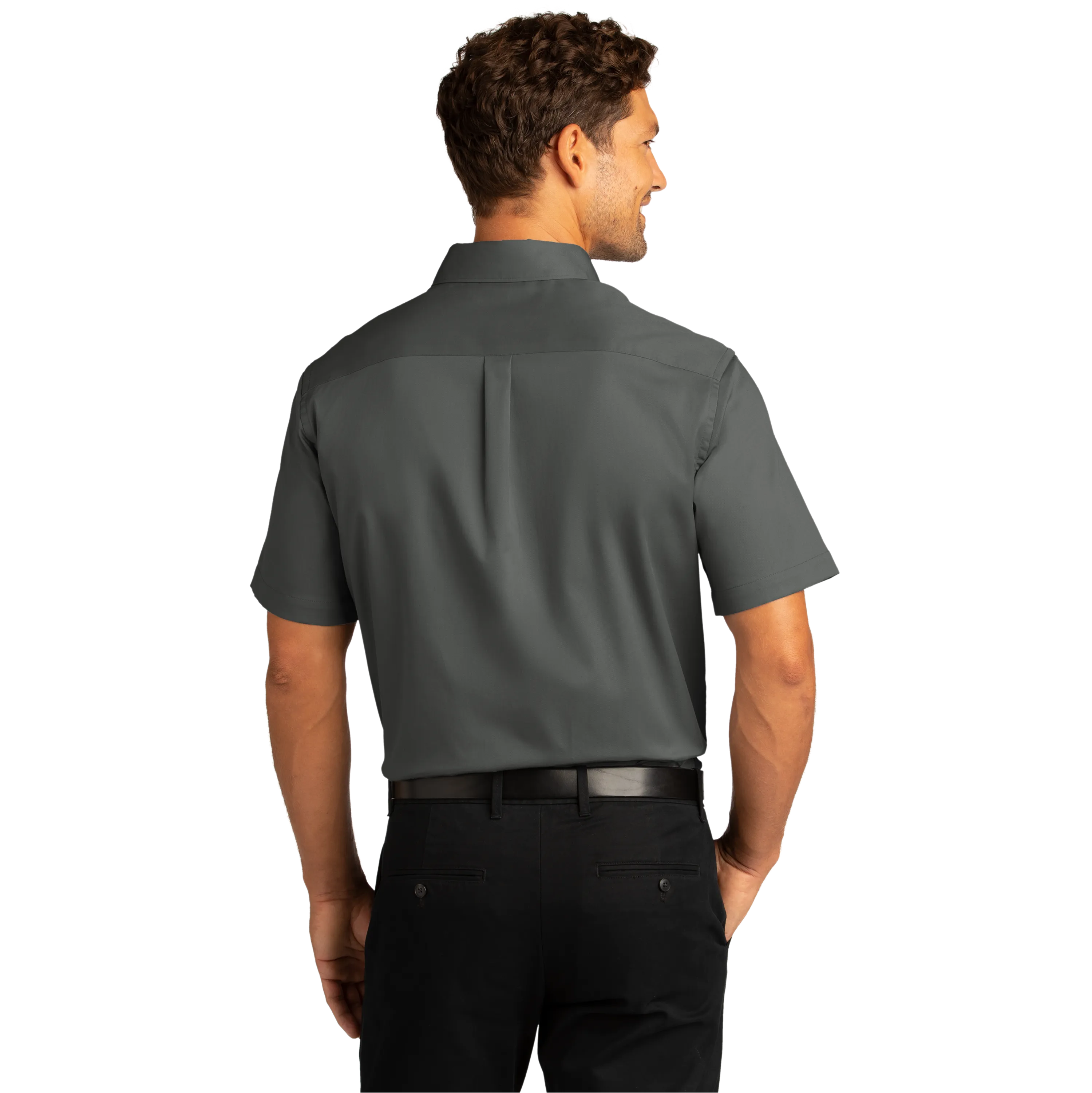 C2120M Mens Short Sleeve SuperPro React Twill Shirt