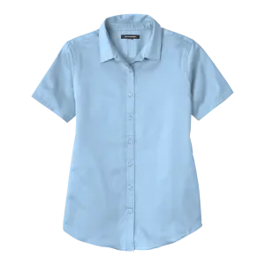 C2120W Ladies Short Sleeve SuperPro React Twill Shirt