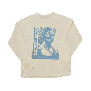 Cactus Jack by Travis Scott T-3500 Repeat Long-Sleeve T-Shirt 'White', white