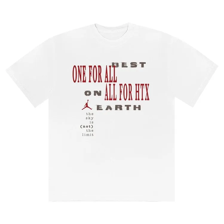 Cactus Jack by Travis Scott x Jordan Best On Earth Tee 'White', white