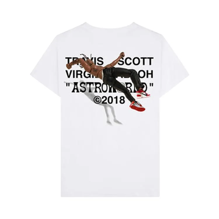Cactus Jack by Travis Scott x Virgil Abloh By A Thread T-Shirt (Off-White Air Jordan 1 Version) 'White', White
