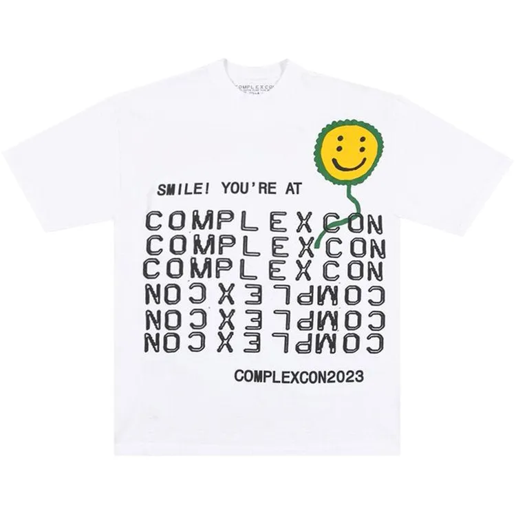 Cactus Plant Flea Market Complexcon Smile T-Shirt! 'White'