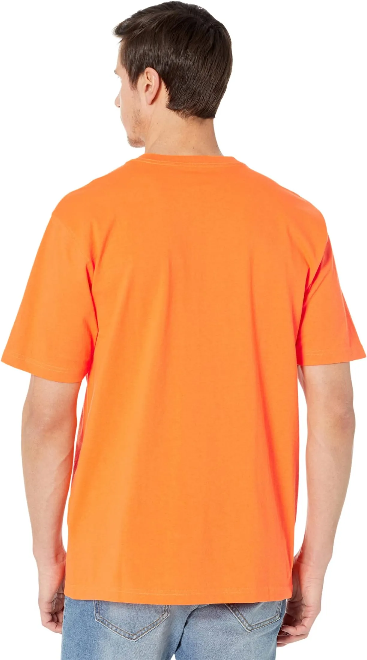 Carhartt Loose Heavyweight Pocket Short Sleeve T-Shirt in Brite Orange
