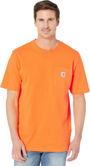 Carhartt Loose Heavyweight Pocket Short Sleeve T-Shirt in Brite Orange