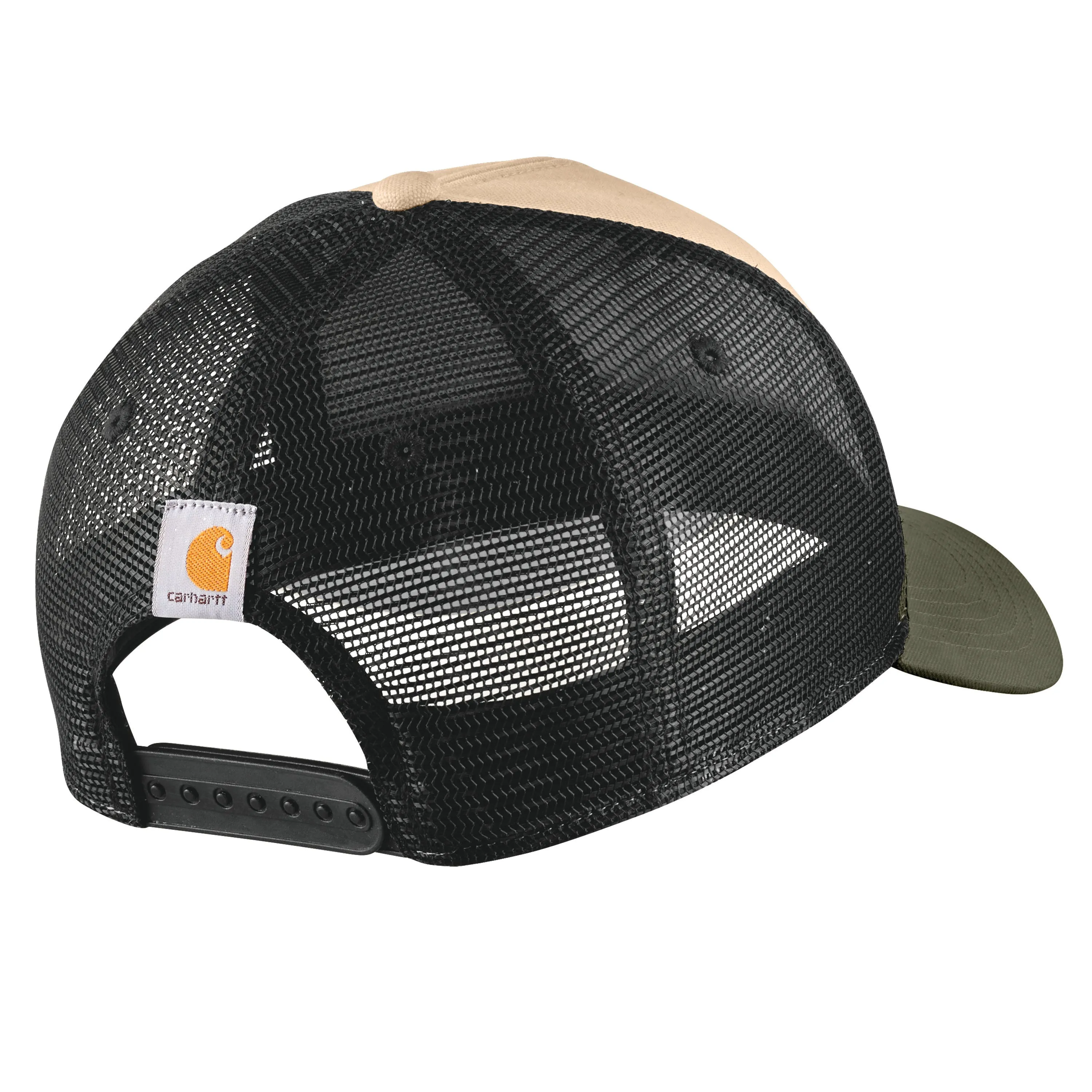 Carhartt Men's Canvas Mesh-Back Logo Graphic Cap