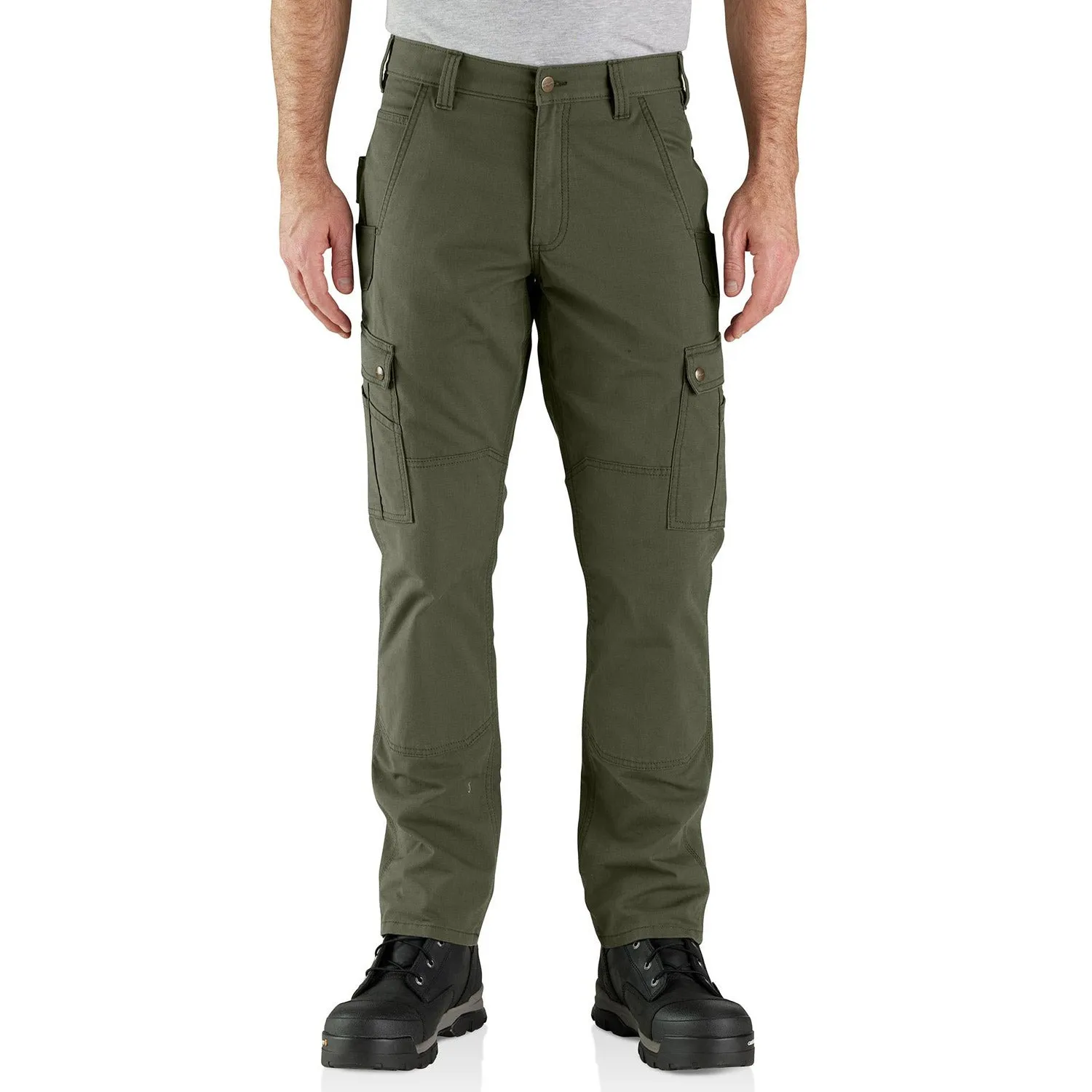 Carhartt Men's Rugged Flex® Relaxed Fit Ripstop Cargo Work Pant_Basil