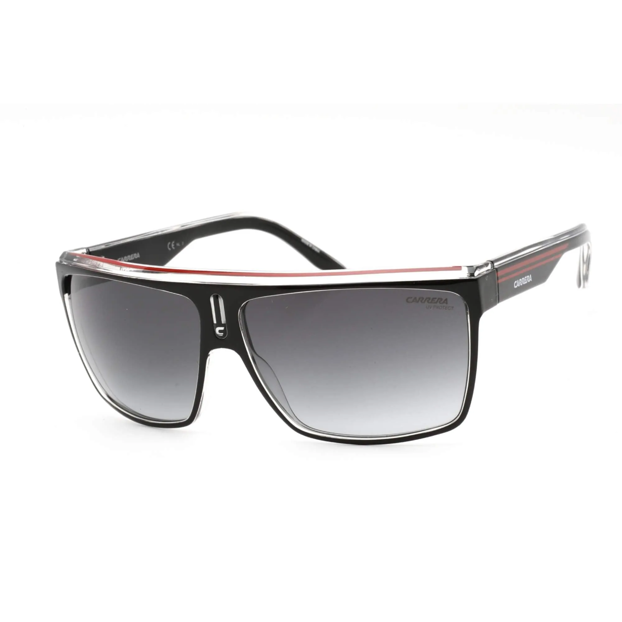 Carrera Men's Sunglasses - Black Red Frame Grey Shaded Lens | CARRERA 22/S 0OIT 9O