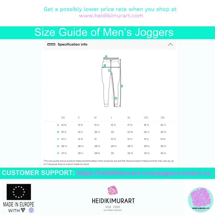 Cartoon Ladies Men's Sweatpants, Graphics Print Designer Men's Joggers-Made in EU/MX