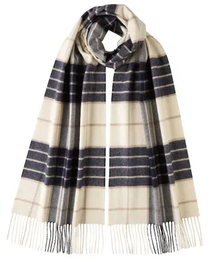 Cashmere Tartan Scarf in Knockmore