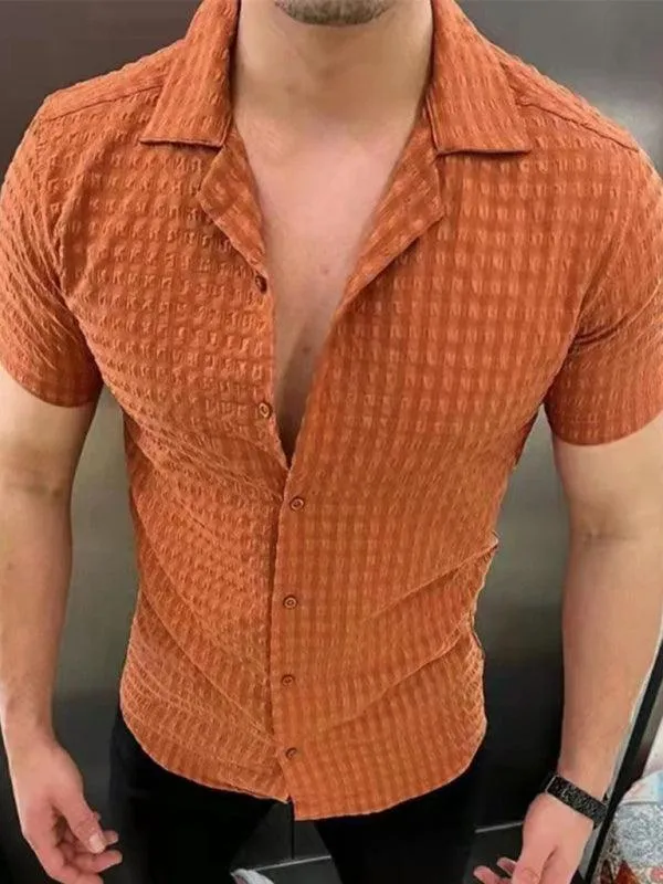 Casual Short Sleeve Men's Shirt