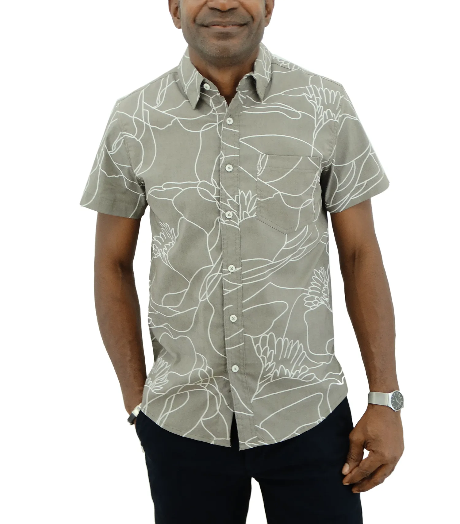 CCCC24602MSS,  Interview, Men's  S/S Casual Shirt (S-XL)
