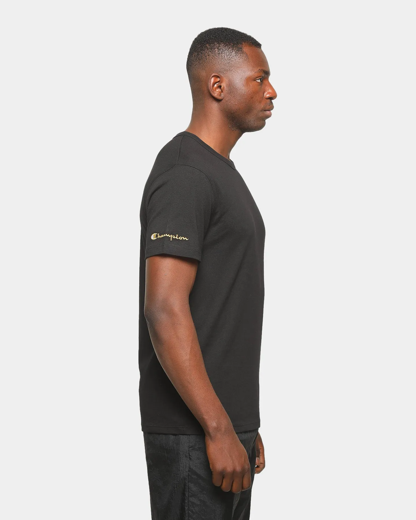 Champion Heritage Script T-Shirt Black/Gold