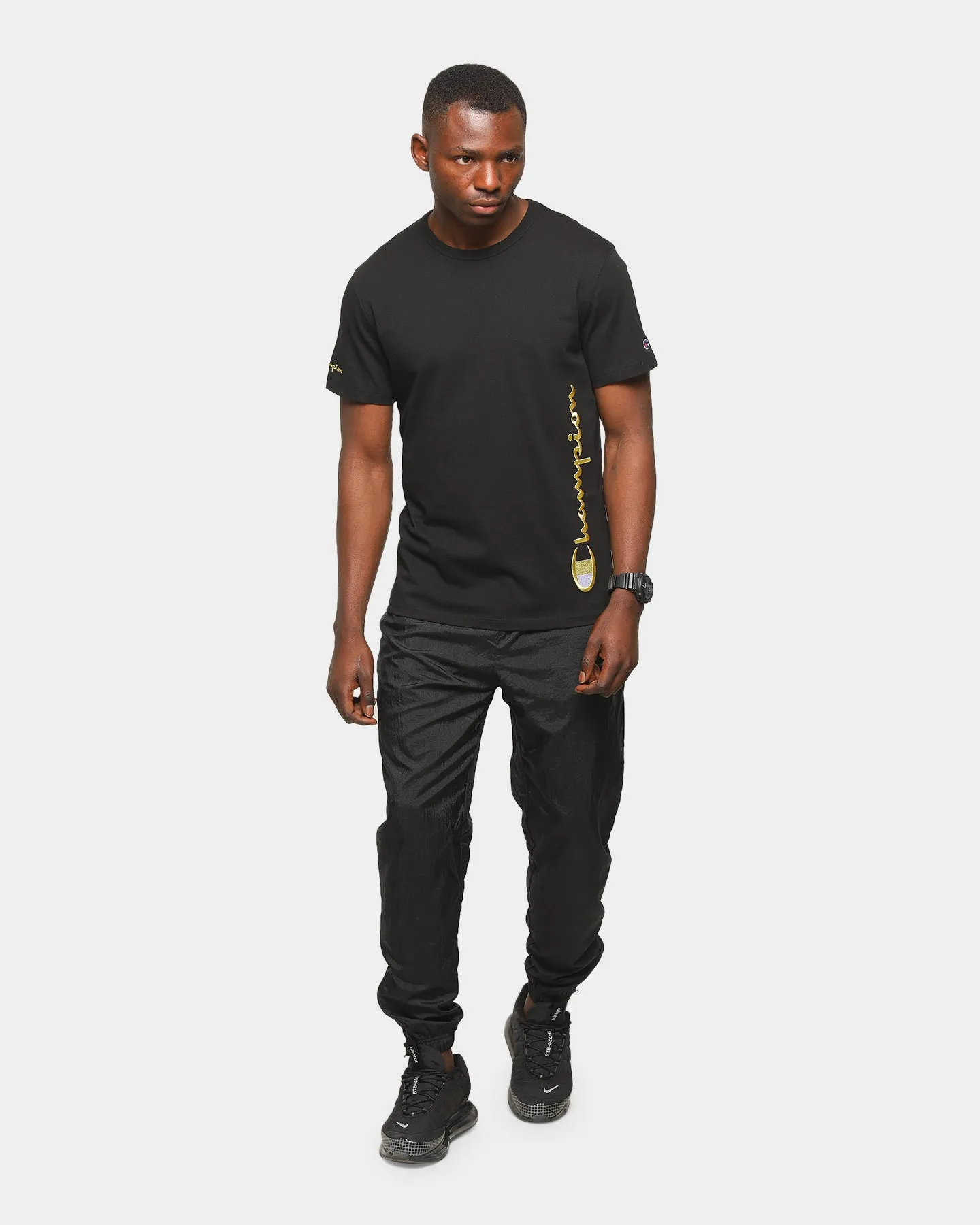Champion Heritage Script T-Shirt Black/Gold