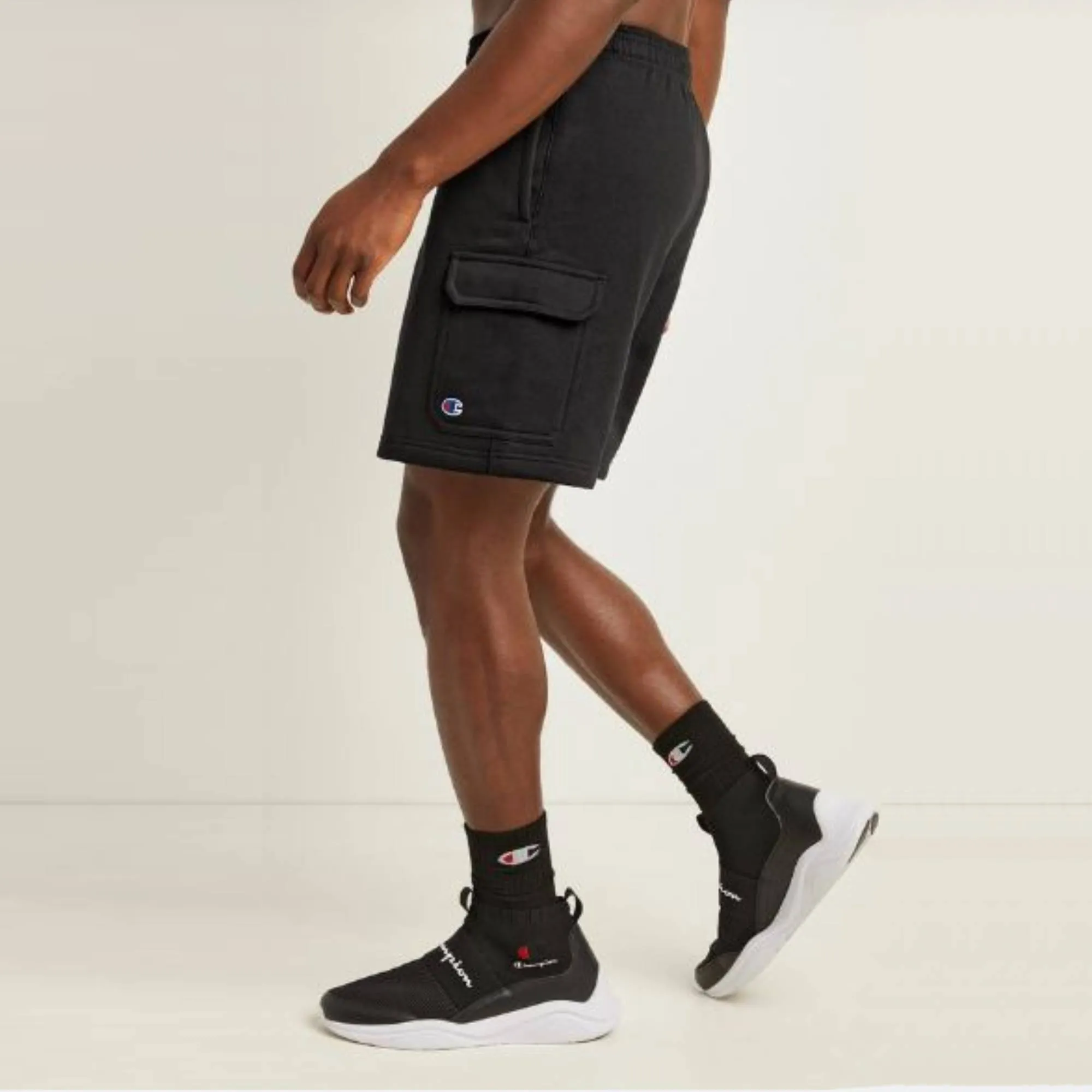 CHAMPION - Men - 8" Powerblend Cargo Short - Black
