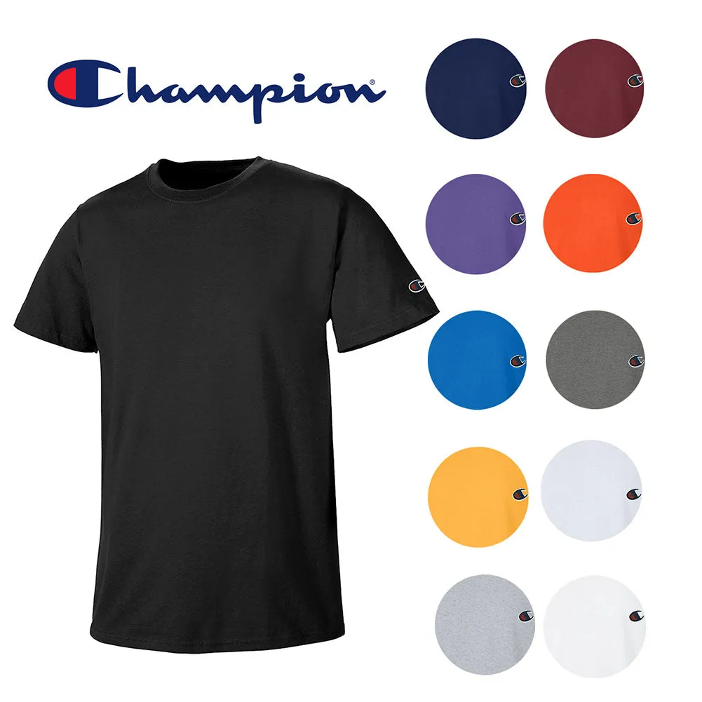 Champion Men's Athletic Wear T425 Short Sleeve Tag Free Workout Gym T Shirt