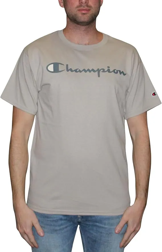Champion Men's Classic T-Shirt, Script Logo