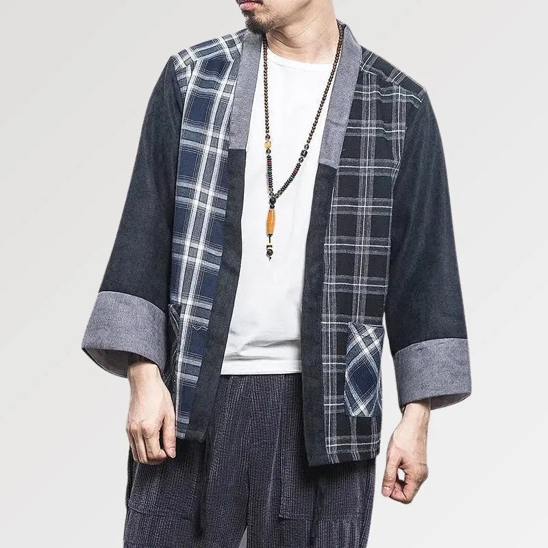 Checkered Kimono 'Seiya'