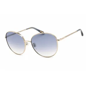 Chopard Men's Sunglasses - Full Rim Shiny Light Gold Metal Oval Frame | SCHF75V 594B