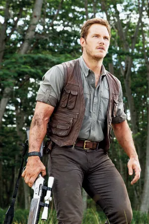Chris Pratt Owen Jurassic World Premium Leather Vest by TJS