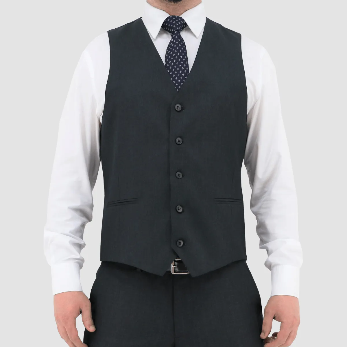 Christian Brookes Classic Fit Ryan Vest in Black