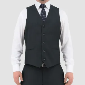 Christian Brookes Classic Fit Ryan Vest in Black